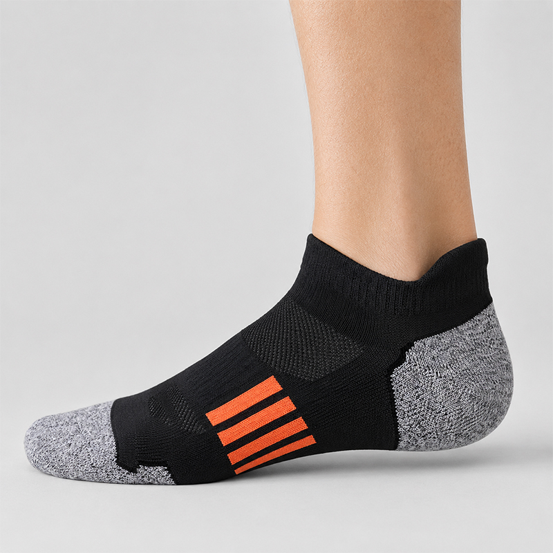 AliExpress Men's Athletic Ankle Socks Breathable Mesh Cushioned Low Cut Running Sports Sock High Quality Comfortable Fashionable Short Sox, view 3