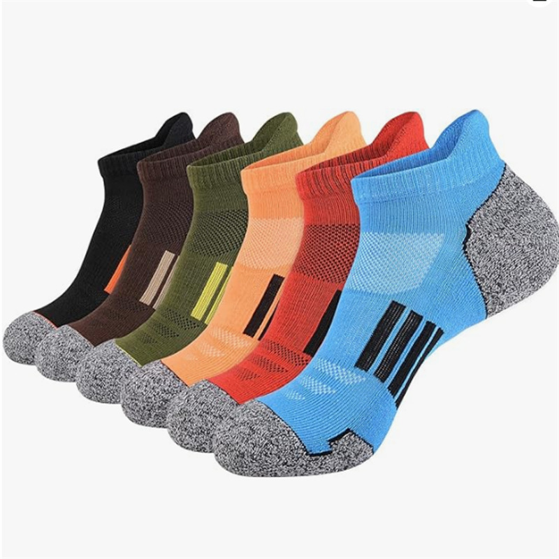 AliExpress Men's Athletic Ankle Socks Breathable Mesh Cushioned Low Cut Running Sports Sock High Quality Comfortable Fashionable Short Sox, view 6