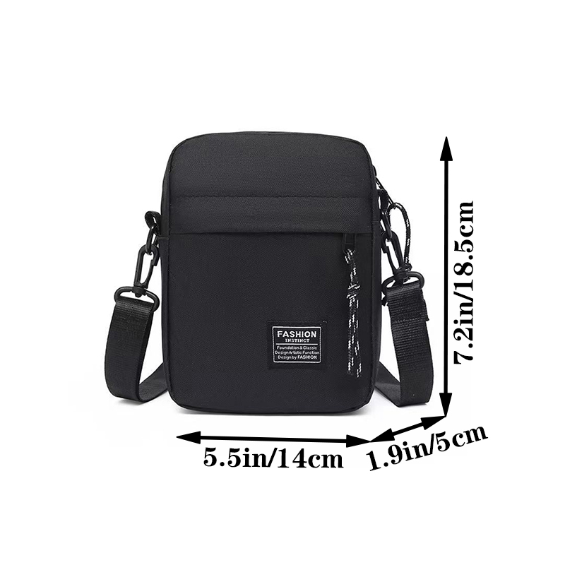AliExpress Men's Bag, Available in Single Shoulder or Cross-Body Design, Suitable for Daily Use During School. Made of Nylon Material., view 2