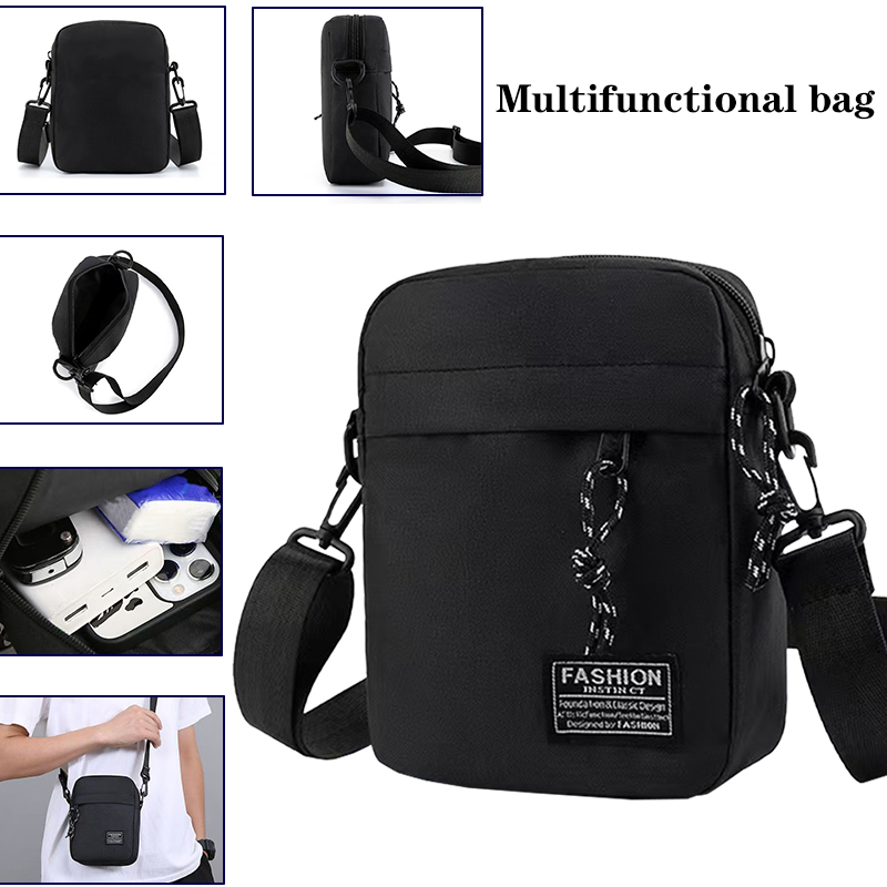 AliExpress Men's Nylon Single Shoulder or Crossbody Bag