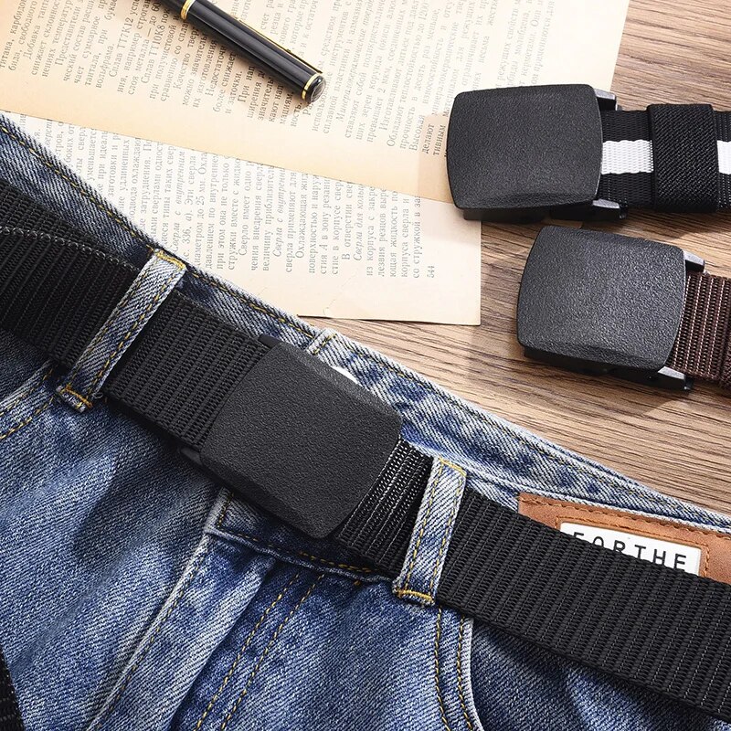 AliExpress Metal-Free Canvas Nylon Tactical Belt, view 2
