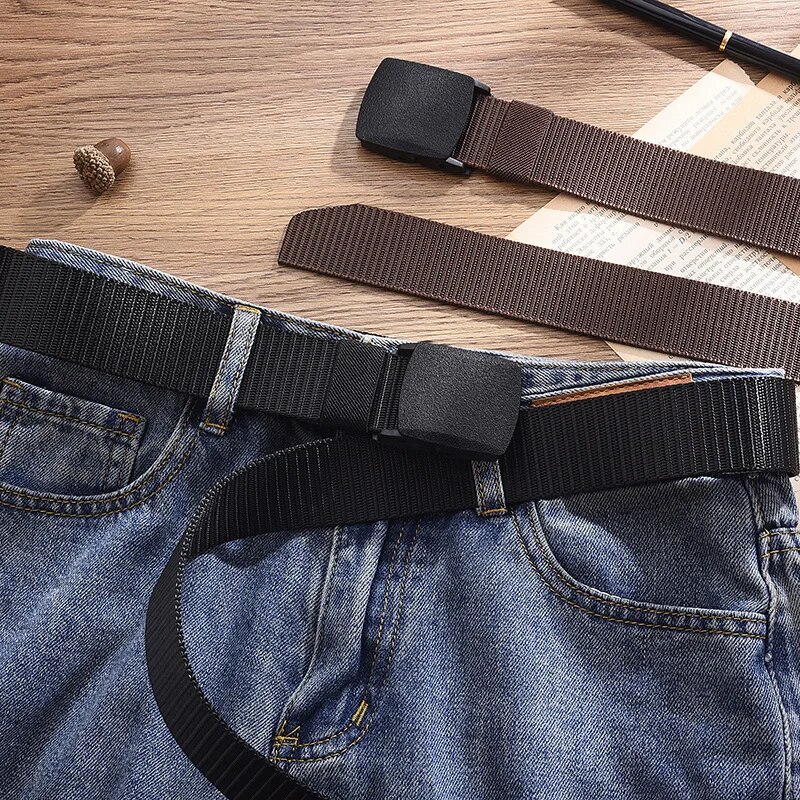 AliExpress Metal-Free Canvas Nylon Tactical Belt, view 3