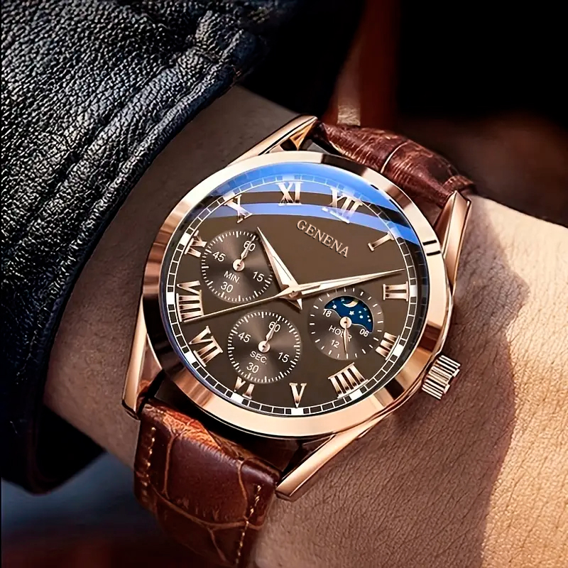 AliExpress Men's Plain Business Casual Quartz Watch
