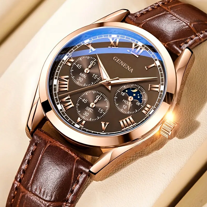 AliExpress Men's Plain Business Casual Quartz Watch, view 2