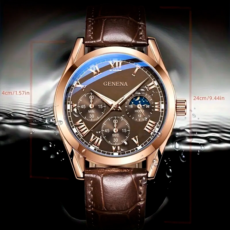 AliExpress Men's Plain Business Casual Quartz Watch, view 3