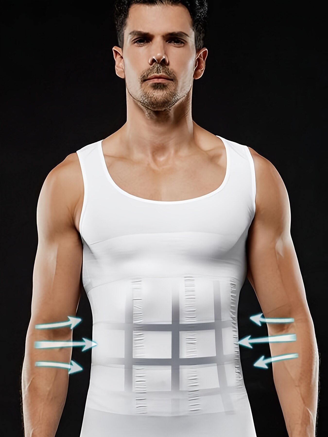 AliExpress Men's Compression Body Shaper Tank Top, Slimming Vest