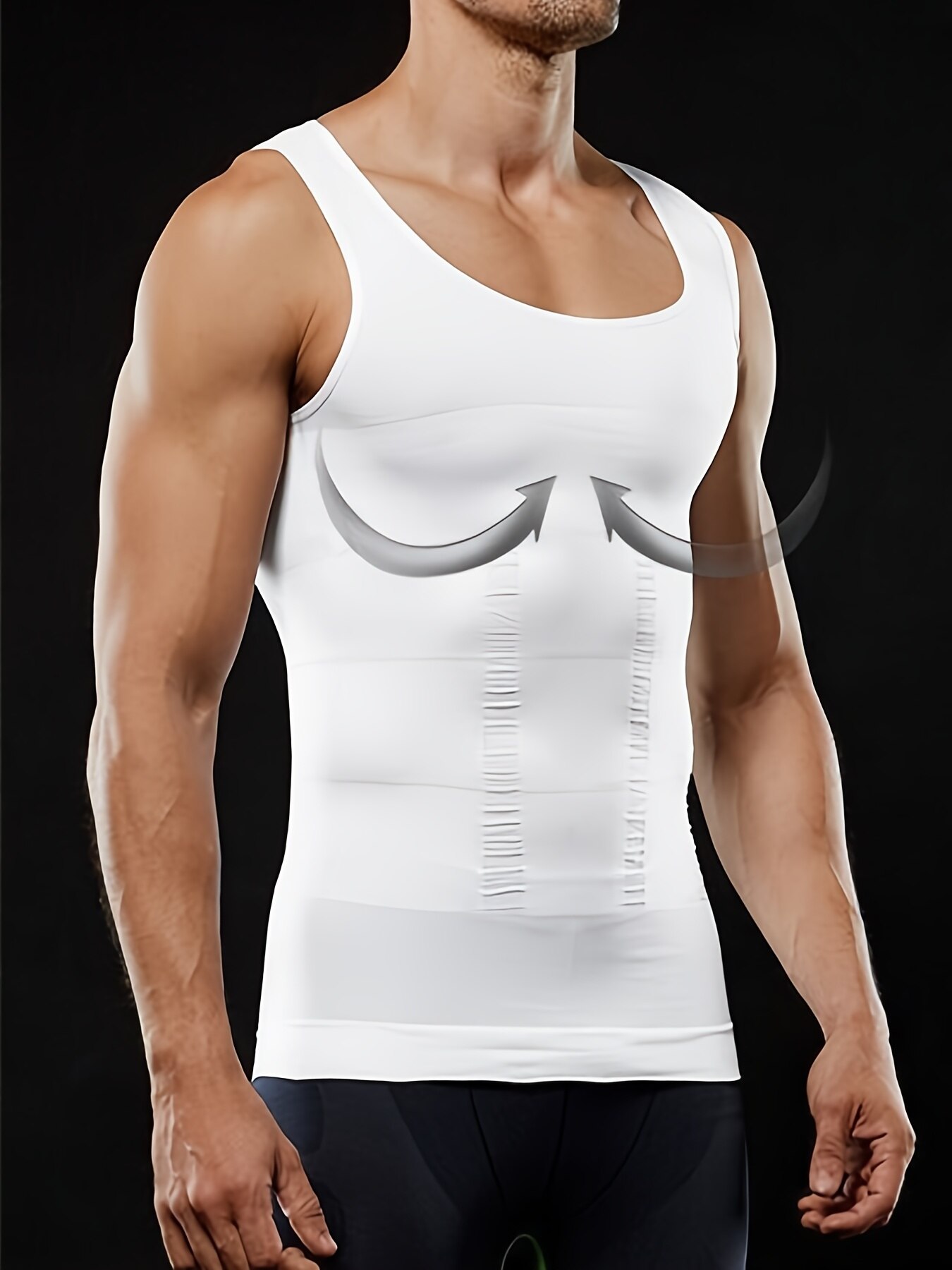 AliExpress Men's Compression Body Shaper Tank Top, Slimming Vest, view 3