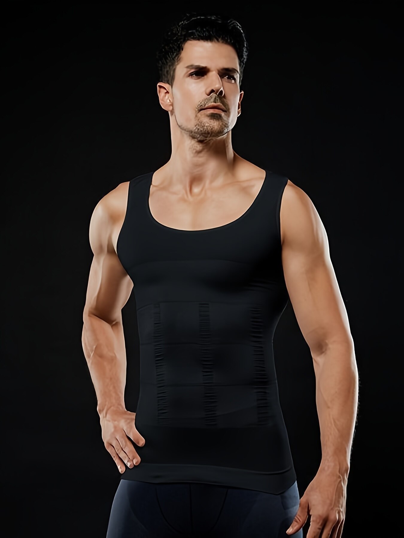 AliExpress Men's Compression Body Shaper Tank Top, Slimming Vest, view 4