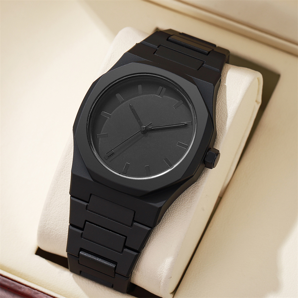 AliExpress Men's Black Large-Dial Quartz Watch, view 2