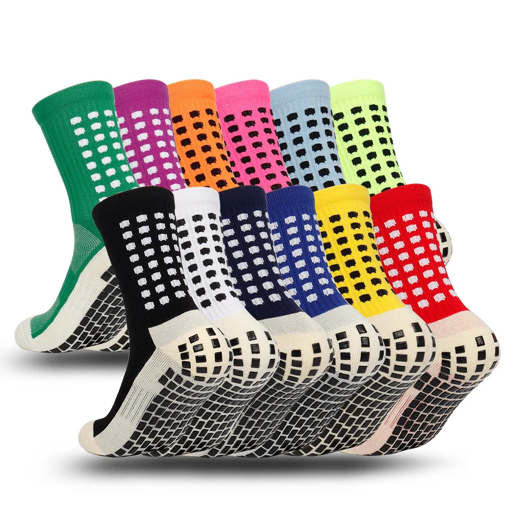 AliExpress Men's Football Soccer Socks Sports Cycling Grip Socks Anti Slip Non Slip Grip Pads for Football Basketball New