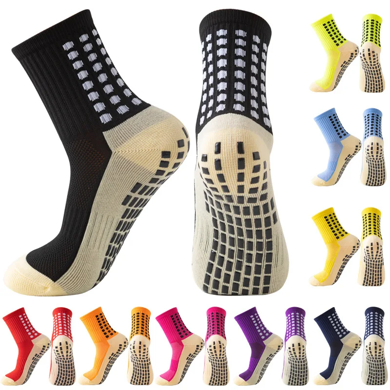 AliExpress Men's Football Soccer Socks Sports Cycling Grip Socks Anti Slip Non Slip Grip Pads for Football Basketball New, view 2