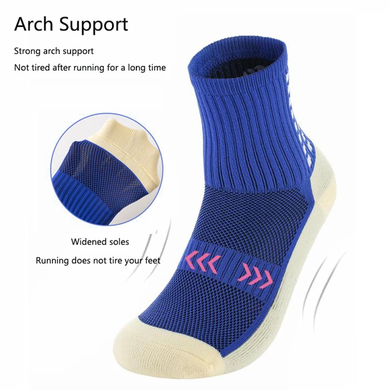 AliExpress Men's Football Soccer Socks Sports Cycling Grip Socks Anti Slip Non Slip Grip Pads for Football Basketball New, view 4