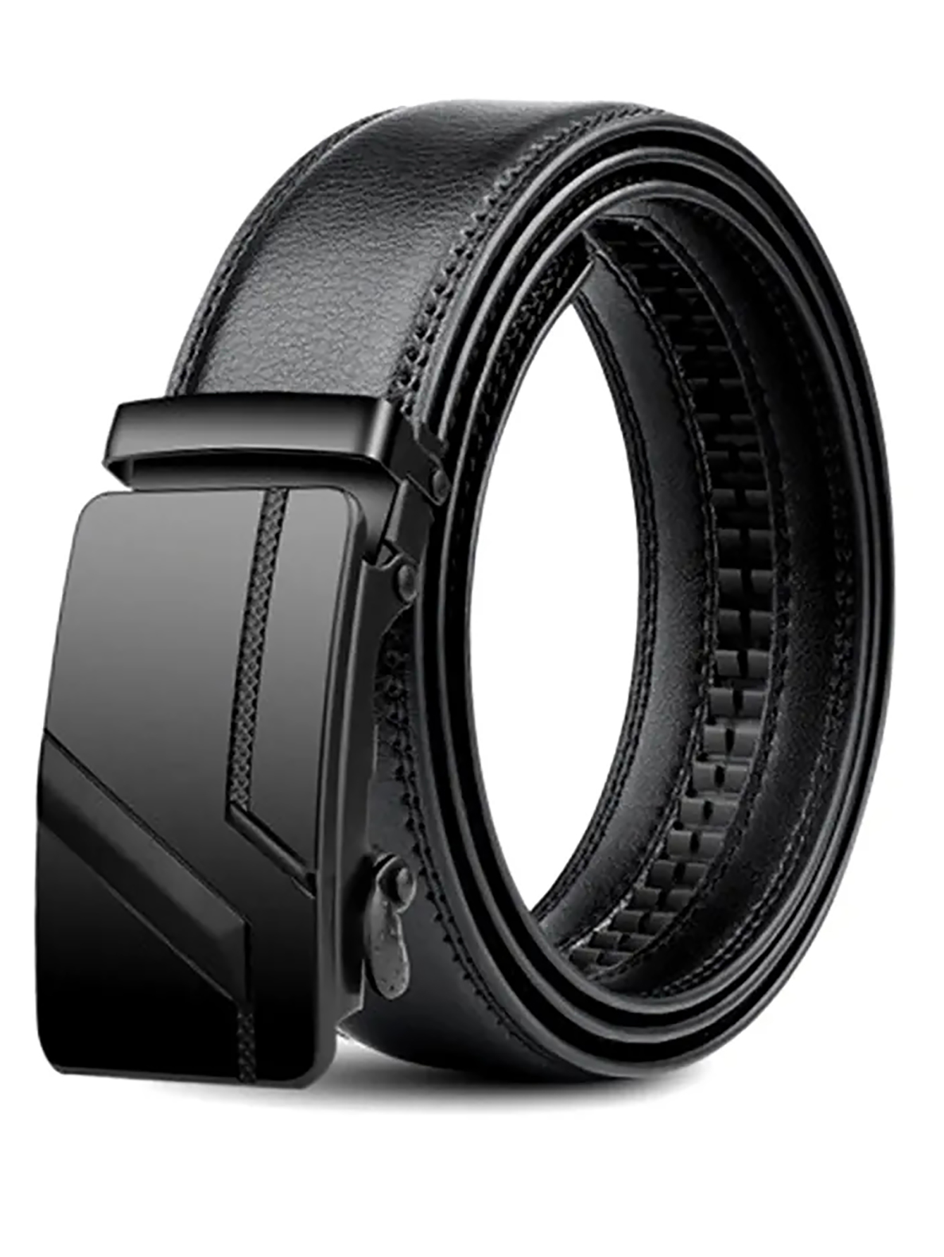 AliExpress Men's High-Quality Belt 110cm 120cm 130cm Luxury Belt, Black Men's Automatic Buckle Jeans Men's Belt Suit Belt