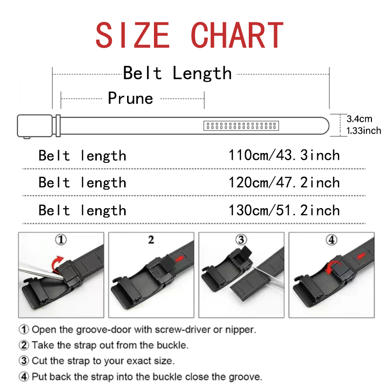 AliExpress Men's High-Quality Belt 110cm 120cm 130cm Luxury Belt, Black Men's Automatic Buckle Jeans Men's Belt Suit Belt, view 2