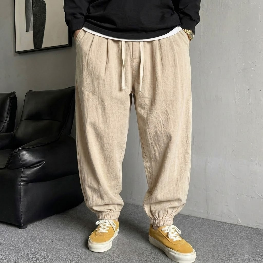 AliExpress Men's Loose-Fit Drawstring Harem Joggers, view 2