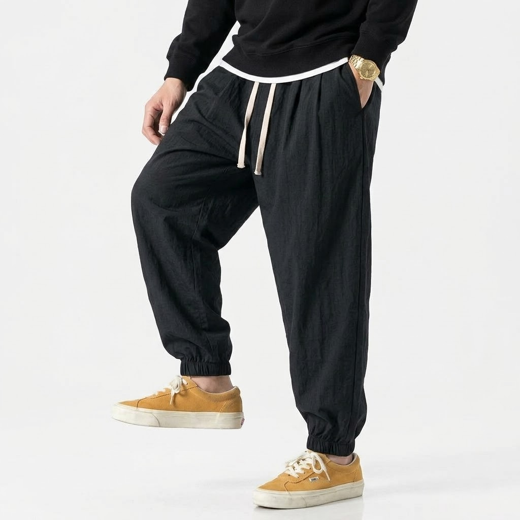 AliExpress Men's Loose-Fit Drawstring Harem Joggers, view 5