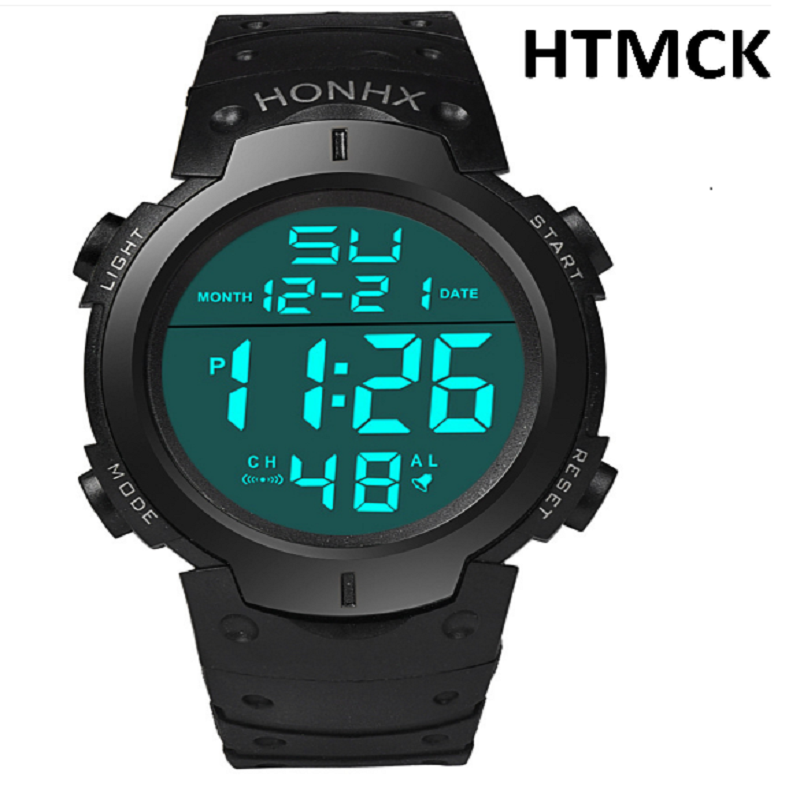 AliExpress Men's LED Digital Sports Watch with Rubber Strap
