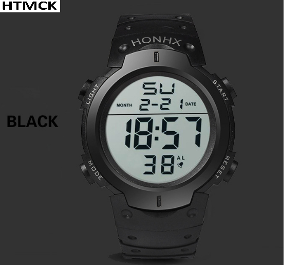 AliExpress Men's LED Digital Sports Watch with Rubber Strap, view 4