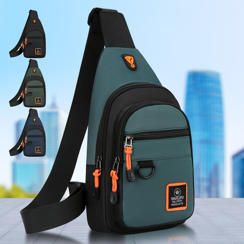 AliExpress Men's Leisure Outdoor Hiking Bike Shoulder Bag, Waterproof Sports Crossbody Bag, Travel Backpack, Men's Chest Bag, Shoulder Bag, view 5