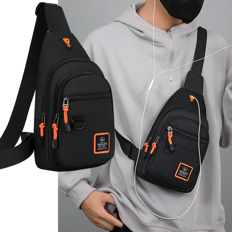 AliExpress Men's Leisure Outdoor Hiking Bike Shoulder Bag, Waterproof Sports Crossbody Bag, Travel Backpack, Men's Chest Bag, Shoulder Bag, view 4