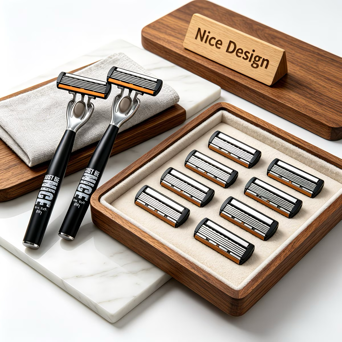 AliExpress Men's Manual Safety Razor Set with Aloe Strip, view 2