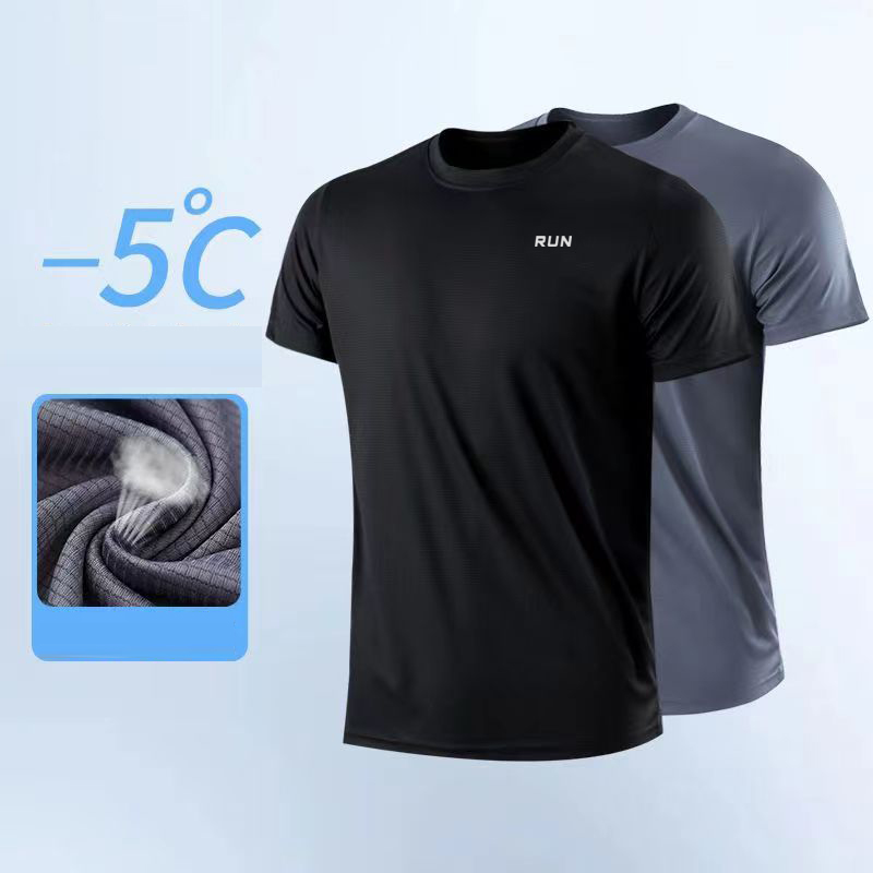 AliExpress Men's Quick-Dry Moisture-Wicking Gym T-Shirt, view 2