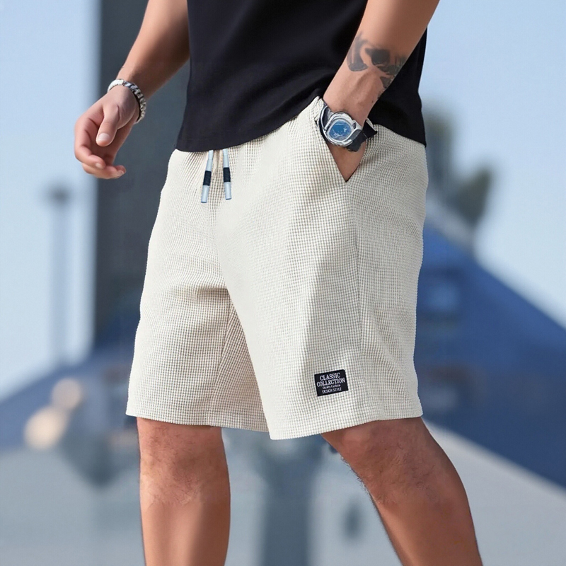 AliExpress Men's Shorts, Men's Casual Pants, Men's Beach Shorts, Men's Sports Shorts, New Fashion Textured Fabric, Breathable Pants, Suitable for Both Daily Casual Wear and Sports, view 2