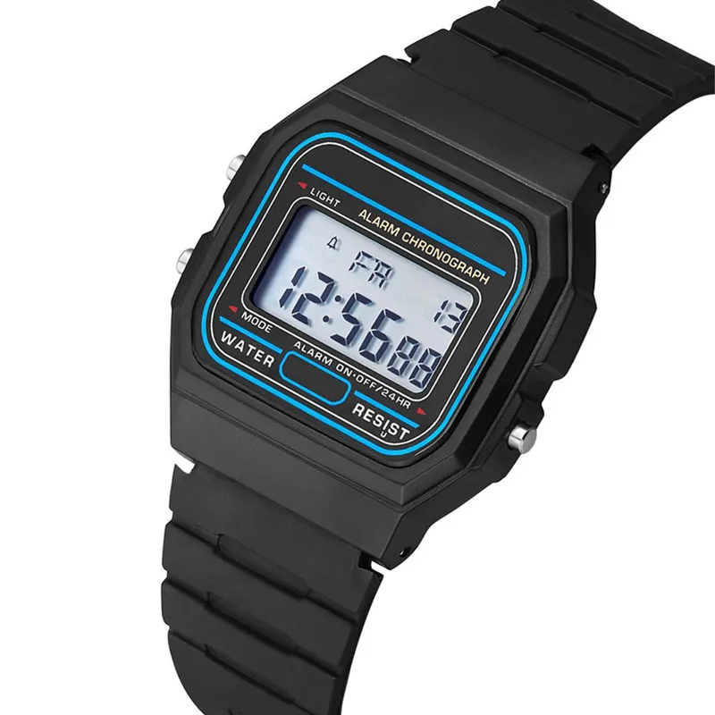 AliExpress Men's Square-Dial LED Digital Sport Watch
