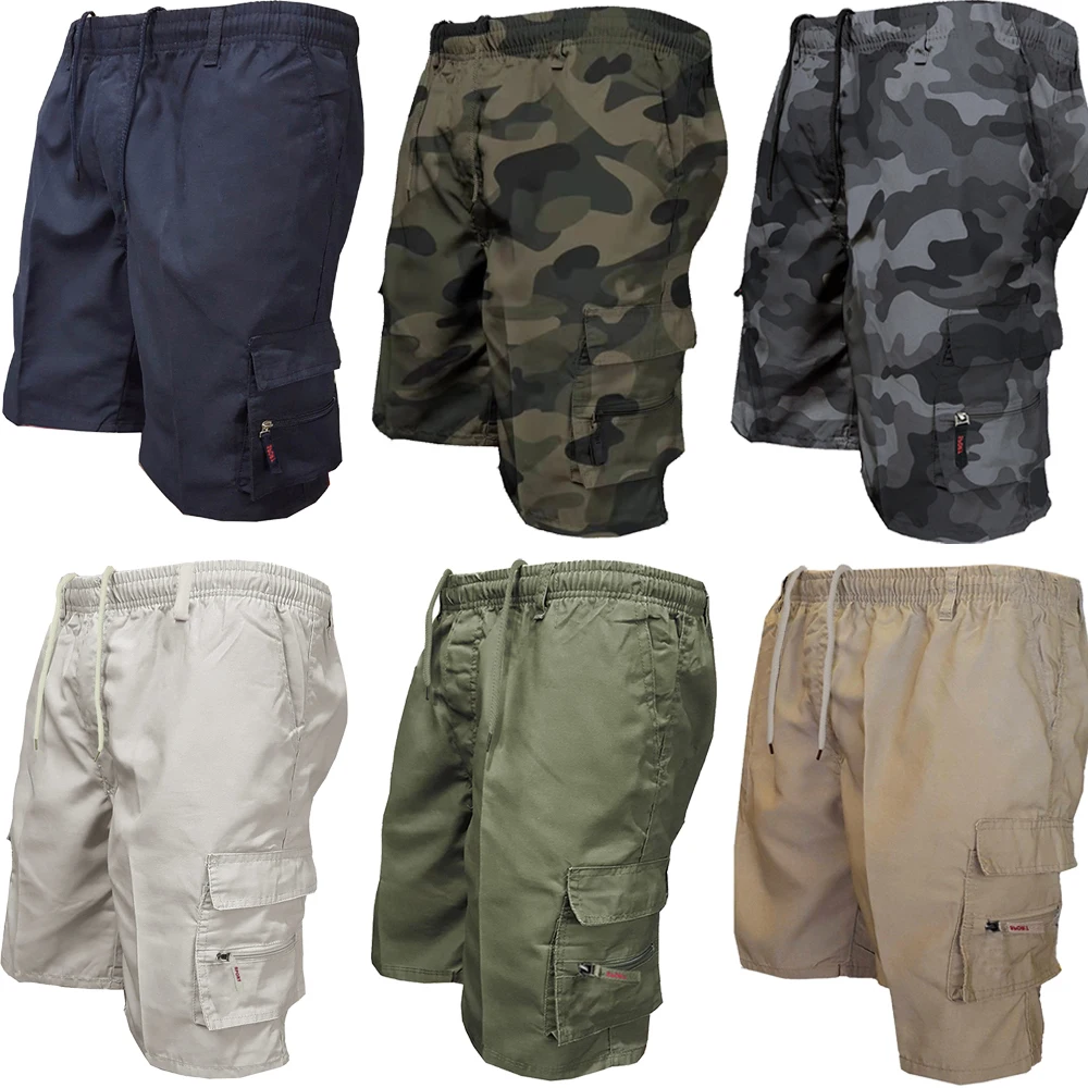 AliExpress Men's Tactical Cargo Shorts Fashion Pocket Military Shorts Summer Camouflage Jogging Sports Casual Male Work Hiking Short Pants