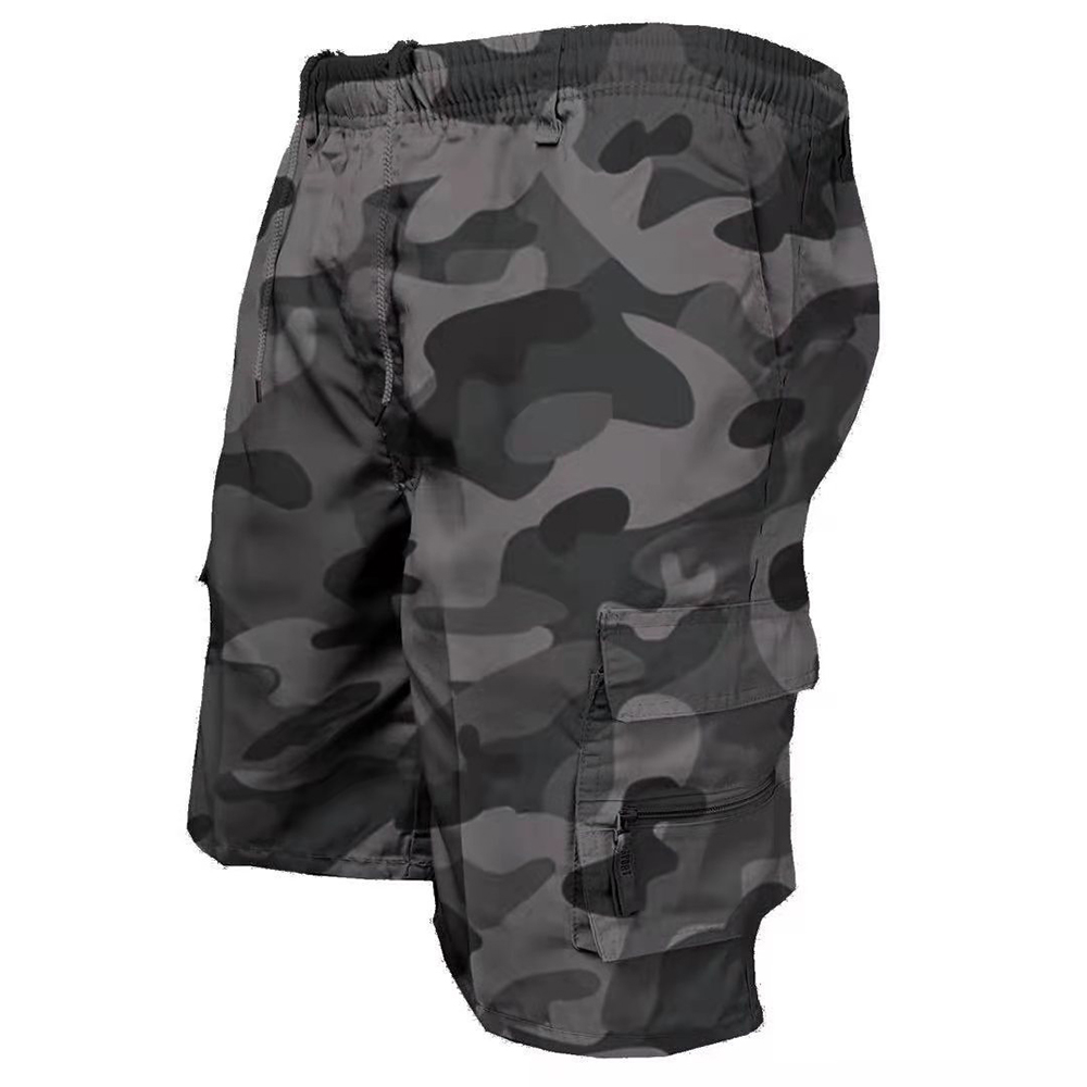 AliExpress Men's Tactical Cargo Shorts Fashion Pocket Military Shorts Summer Camouflage Jogging Sports Casual Male Work Hiking Short Pants, view 4