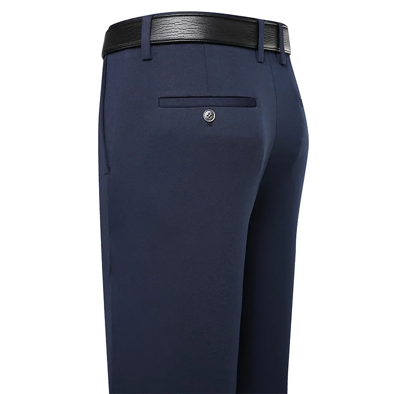 AliExpress Men's Trousers Stretchy Suit Pants Summer Spring Casual Business Pants Breathable Comfortable Loose Straight Formal Pants