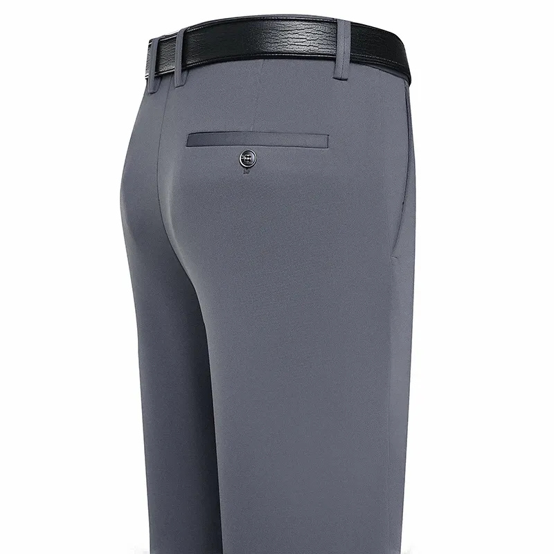 AliExpress Men's Trousers Stretchy Suit Pants Summer Spring Casual Business Pants Breathable Comfortable Loose Straight Formal Pants, view 3