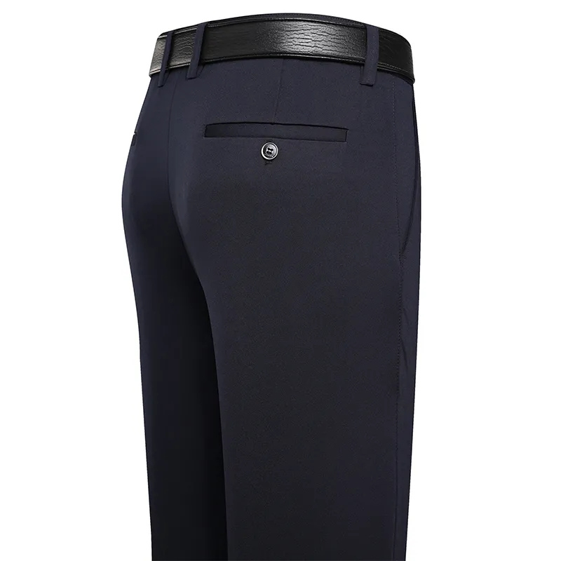AliExpress Men's Trousers Stretchy Suit Pants Summer Spring Casual Business Pants Breathable Comfortable Loose Straight Formal Pants, view 5