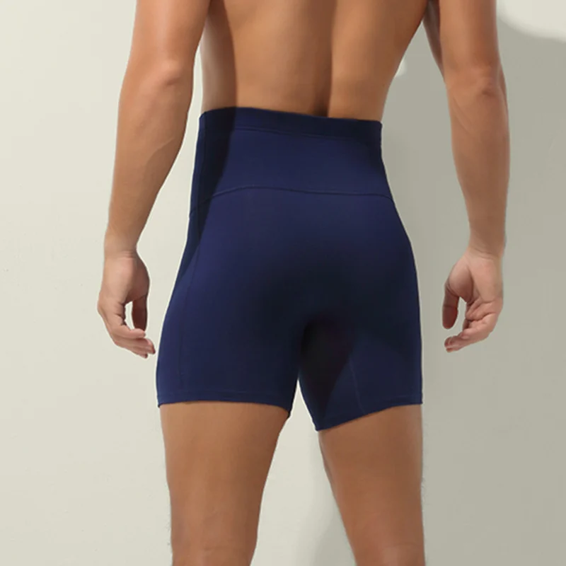AliExpress Men's underwear Men's cotton high waist belly large size lengthening anti-wear leg plus fat warm sports boxer shorts, view 3