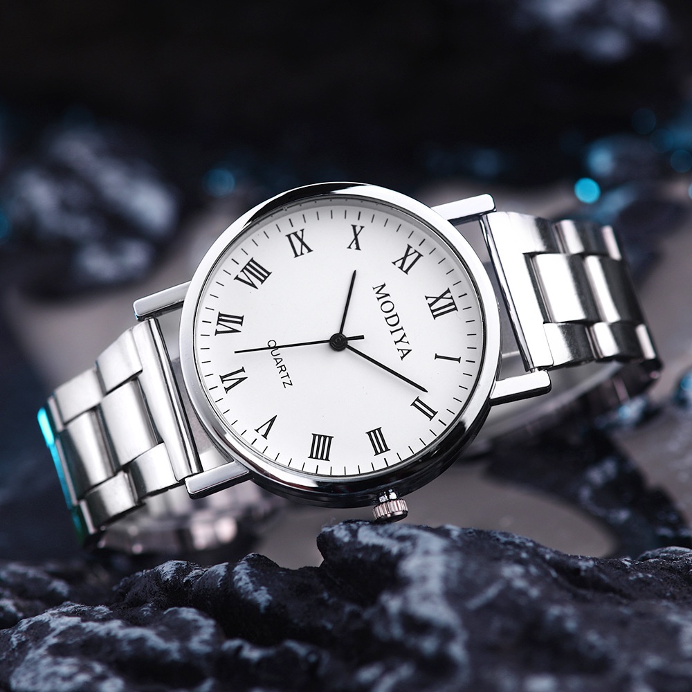 AliExpress Men's Casual Quartz Watch with Silver Alloy Band, view 2