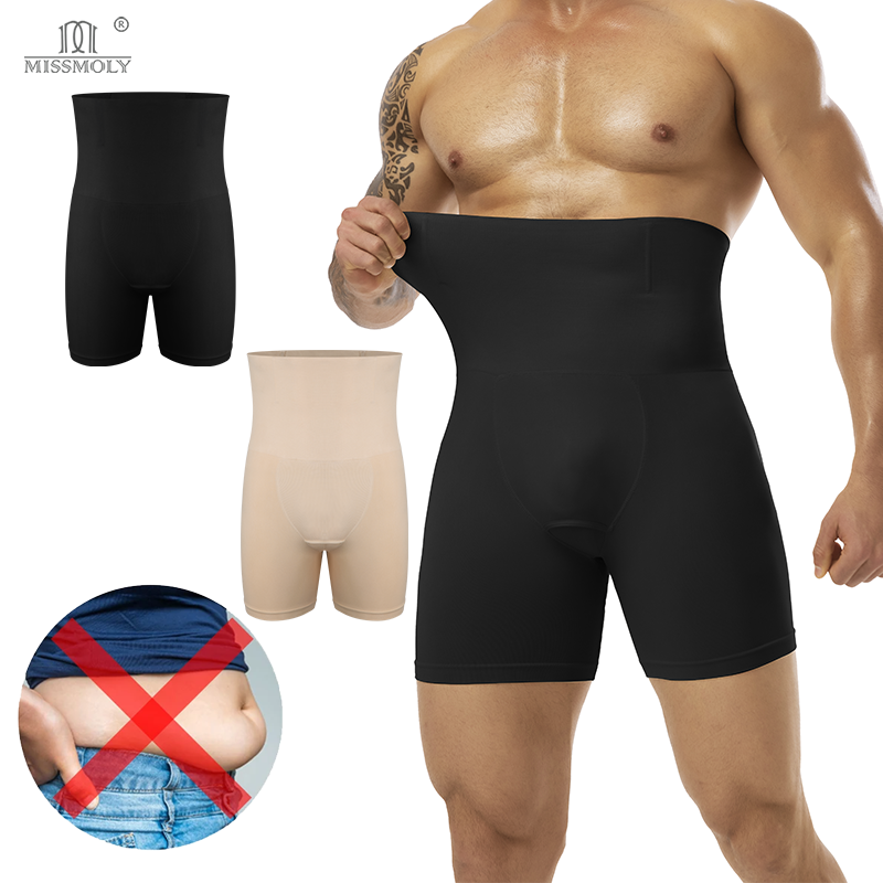 AliExpress Men Slimming Brief High Waist Breathable 3D Pouch Underwear Tummy Control Boxer Belly Flat Shapewear Pant Compression Shorts