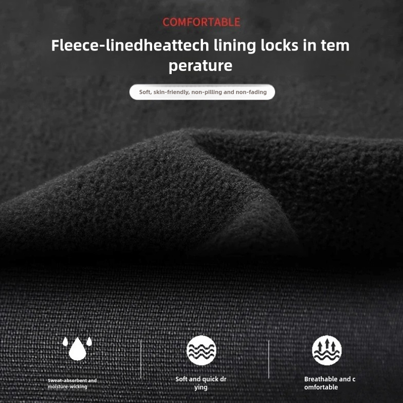 AliExpress Men Undershirts Men's Winter Thermal Underwear Thin Fleece Elastic Compression Fitness For Winter Sports First Layer Wear, view 2