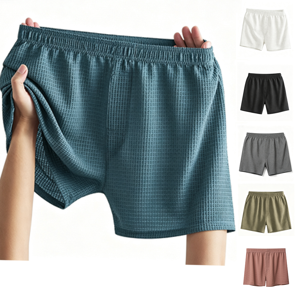 AliExpress Mens Aro Pants Ice Silk Cool-Feeling Loose Breathable Boxer Briefs Men Seamless Boxer Shorts Male Underwear Man Pajama Pants