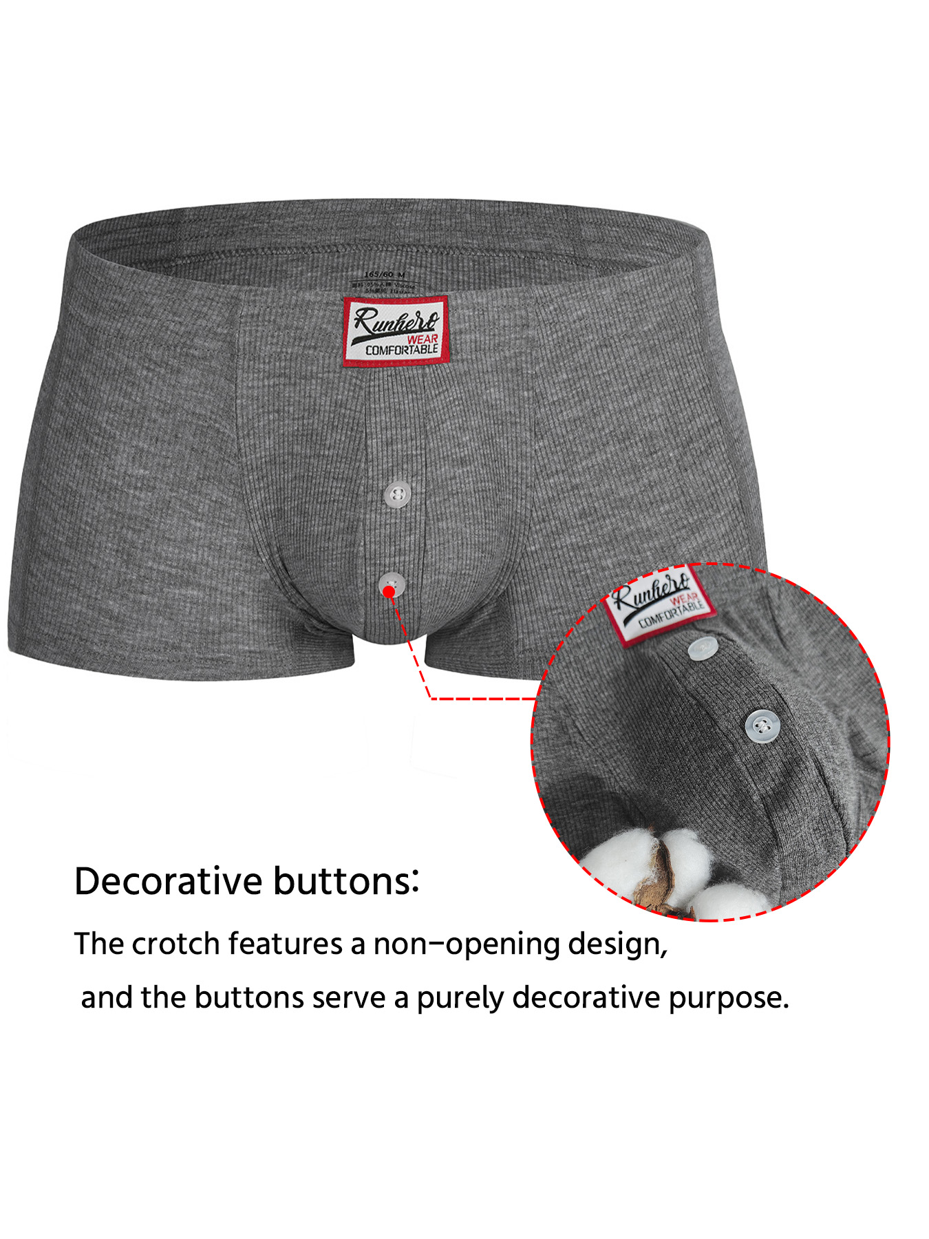 AliExpress Mens Boxers Sexy Low-waist Underwear New Arrivals U Convex Pouch Button Underpants Boxershorts Male Panties Boxer, view 6
