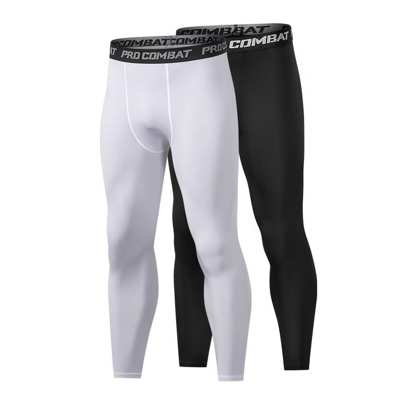 AliExpress Mens Compression Pants Tights Cool Dry Leggings Sports Baselayer Running Tights Athletic Workout Active Shorts, view 3