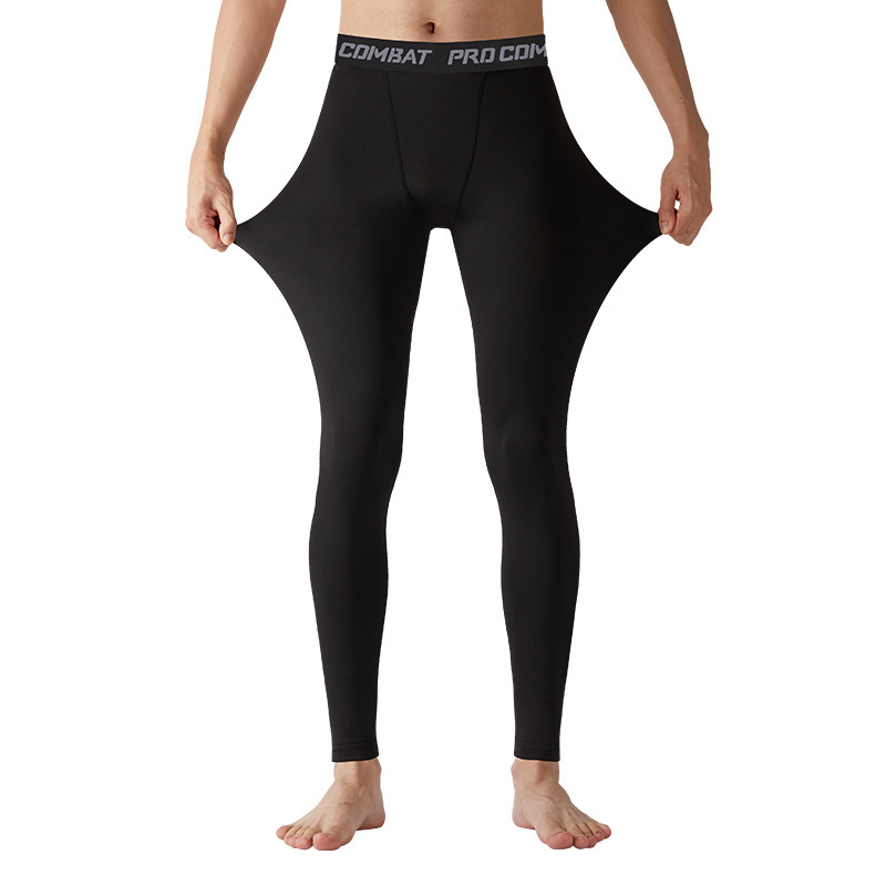 AliExpress Mens Compression Pants Tights Cool Dry Leggings Sports Baselayer Running Tights Athletic Workout Active Shorts, view 4