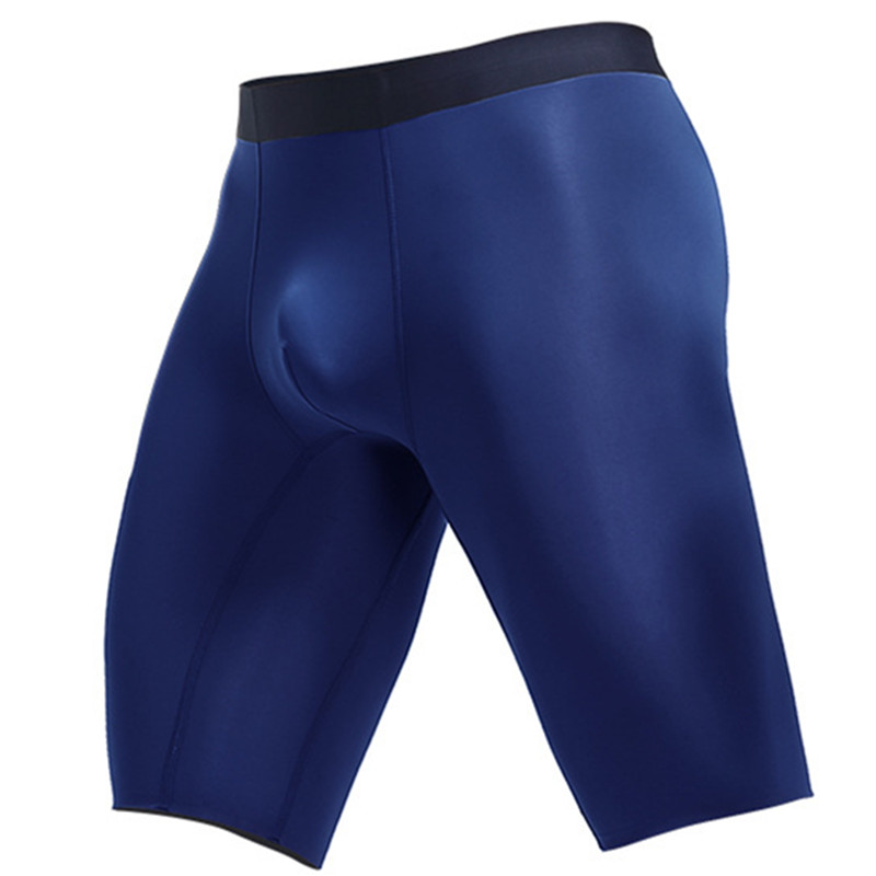 AliExpress Mens Underwear Boxers Shorts Homme Slim Thin Ice Silk Panties Man Breathable Pouch Middle Long Leg Underpants Cueca Calzoncillos, view 2