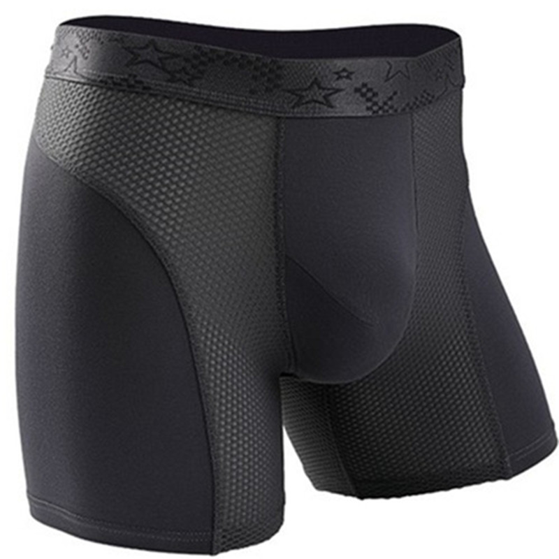 AliExpress Mens Underwear Modal Boxers Shorts Hombre Solid Mesh Breathable Pouch Panties Man Long Leg Underpants Cueca Calzoncillos XL-6XL