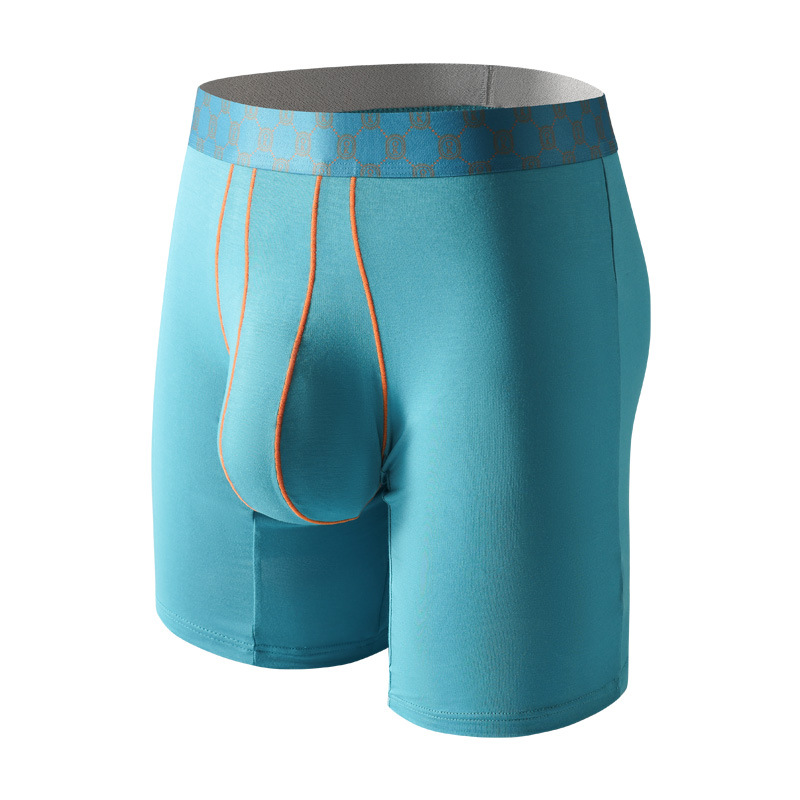 AliExpress Mens Underwear Soft Bamboo Fiber Boxer Shorts Hombre Breathable U Convex Pouch Panites Long Underpant Male Trunks Cueca L-XXL, view 4