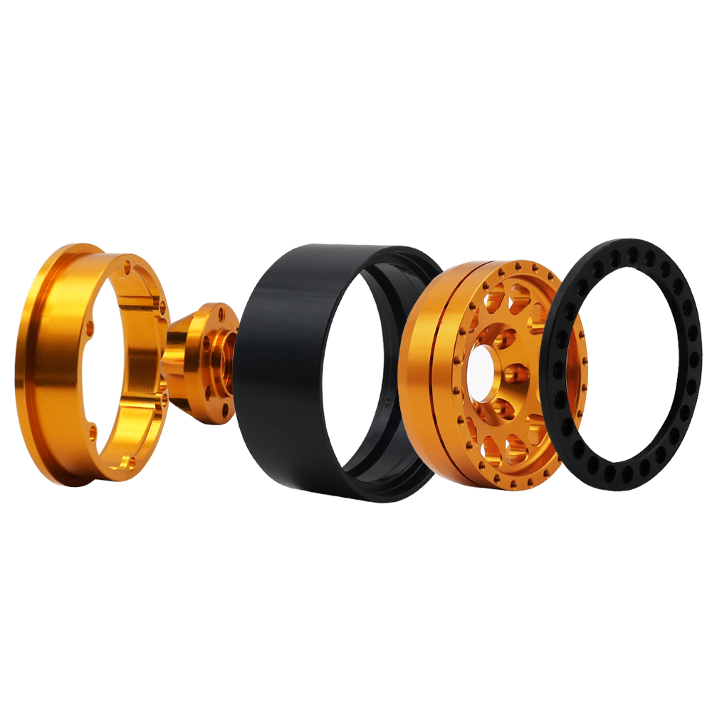 AliExpress Metal 1.9 Beadlock Wheel Rim Hub for 1/10 Hsp Redcat Rc4wd WRAITH Tamiya Axial SCX10 D90 HPI RC Car Spare Part, view 3