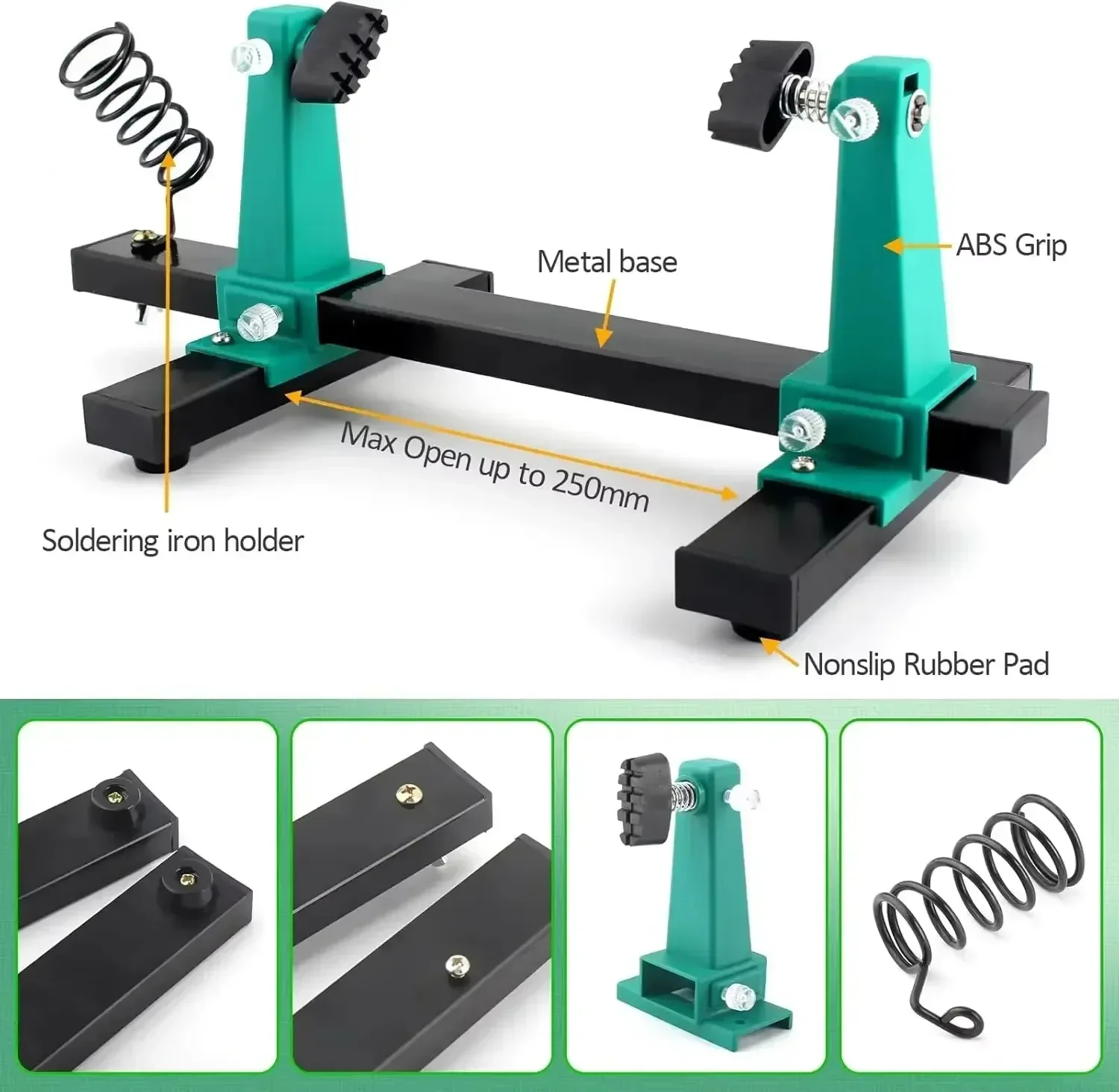 AliExpress Rotating Metal PCB Holder Soldering Stand, view 3