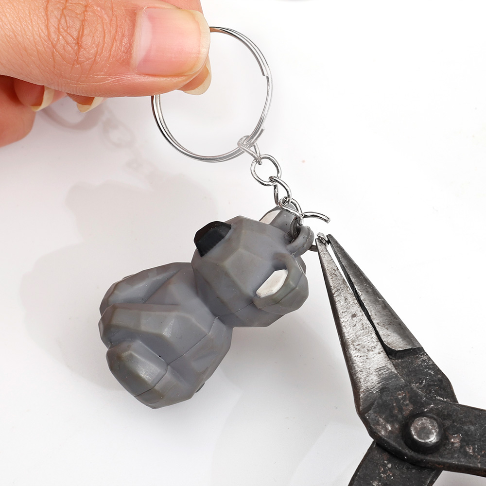 AliExpress Metal Keychains with Split Rings and Link Chain, view 5