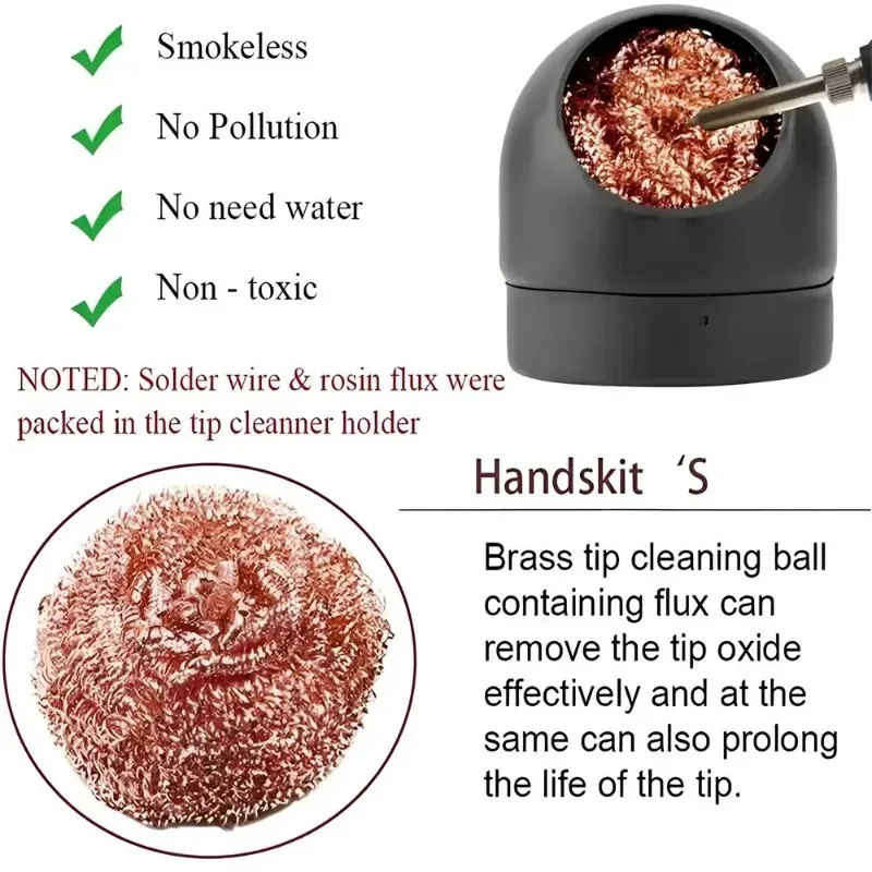 AliExpress Wire Mesh Soldering Iron Tip Cleaner with Stand, view 2