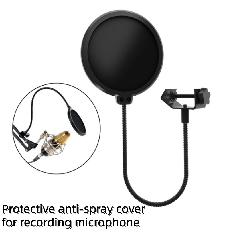 AliExpress MF6 Mic Accessories Metal PoP Double Layer Filter Universal Microphone Windshield for Studio Recording Condenser Microphone