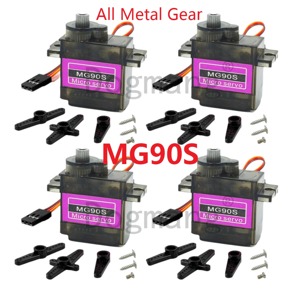 AliExpress MG90S Servo 1/2/4/10/20/50 Pcs All Metal Gear 9g SG90 Upgraded Version For Helicopter Boat Car Mini Servos for Arduino Project